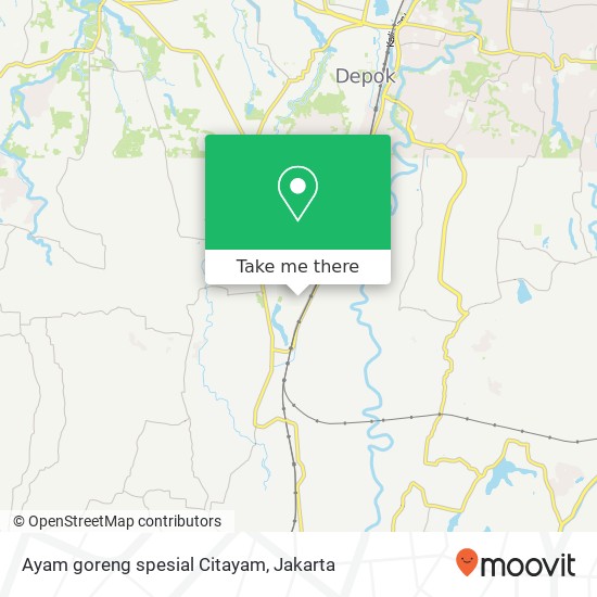 Ayam goreng spesial Citayam map
