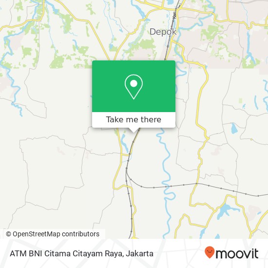 ATM BNI Citama Citayam Raya map