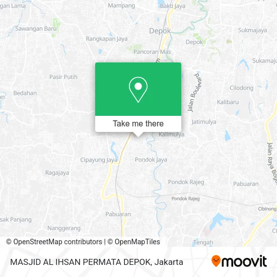 MASJID AL IHSAN PERMATA DEPOK map