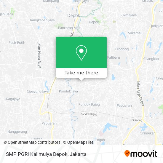 SMP PGRI Kalimulya Depok map