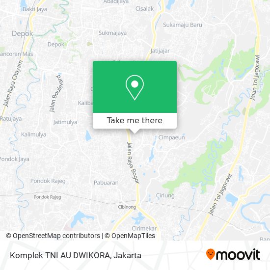 Komplek TNI AU DWIKORA map