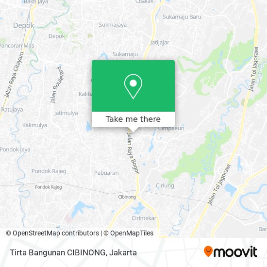 Tirta Bangunan CIBINONG map