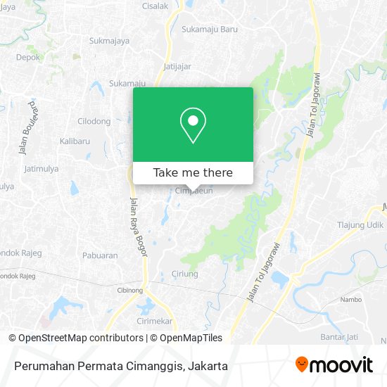 Perumahan Permata Cimanggis map