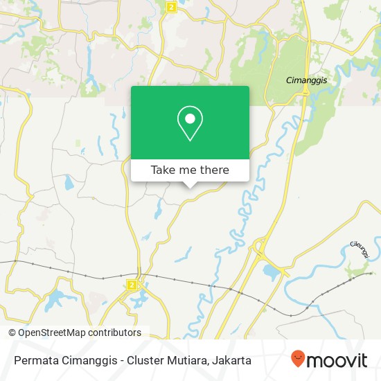 Permata Cimanggis - Cluster Mutiara map