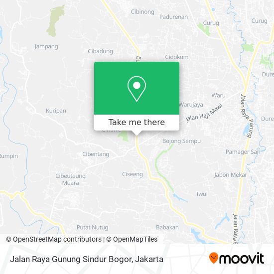 Jalan Raya Gunung Sindur Bogor map