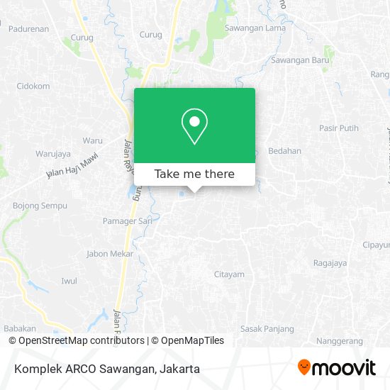 Komplek ARCO Sawangan map