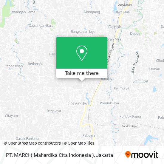 PT. MARCI ( Mahardika Cita Indonesia ) map