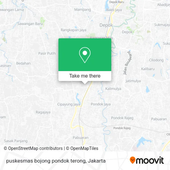 puskesmas bojong pondok terong map