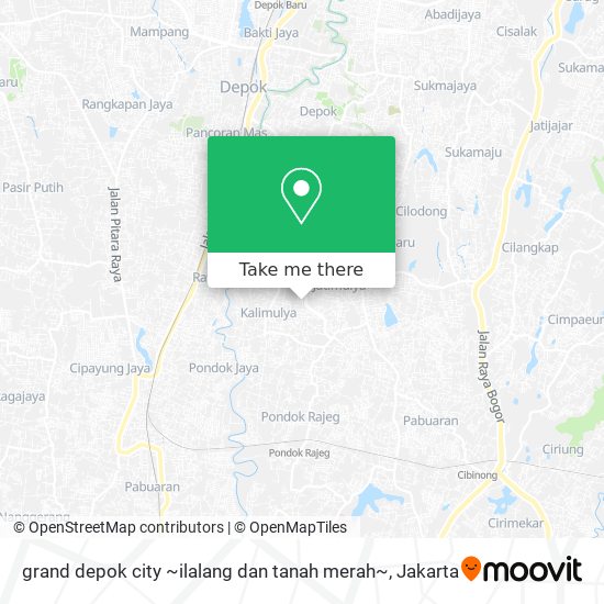 grand depok city ~ilalang dan tanah merah~ map