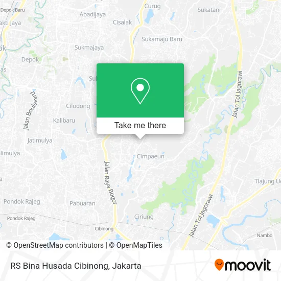 RS Bina Husada Cibinong map