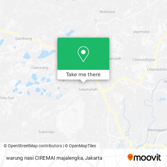 warung nasi CIREMAI majalengka map