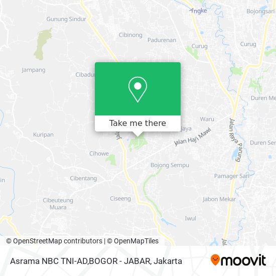 Asrama NBC TNI-AD,BOGOR - JABAR map
