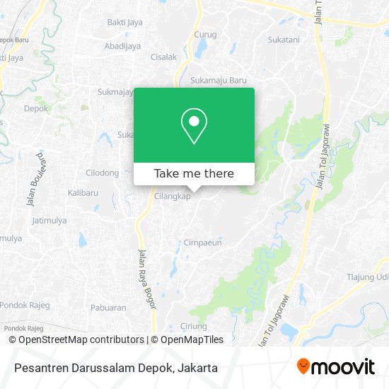 Pesantren Darussalam Depok map