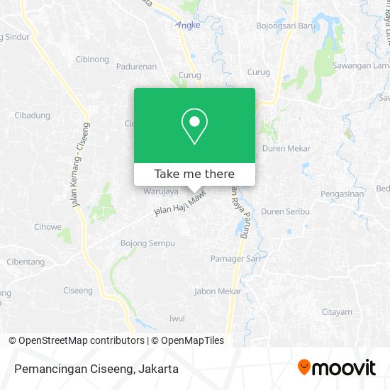 Pemancingan Ciseeng map