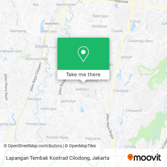 Lapangan Tembak Kostrad Cilodong map