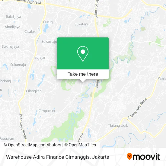 Warehouse Adira Finance Cimanggis map