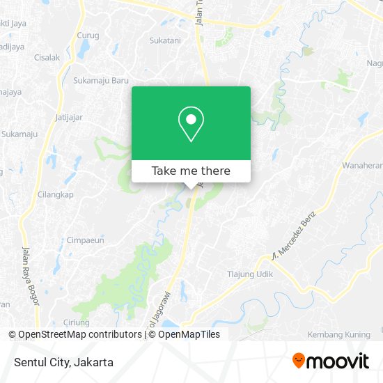 Sentul City map