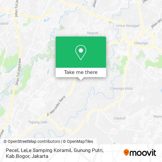 PeceL LeLe Samping KoramiL Gunung Putri, Kab.Bogor map