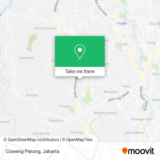 Ciseeng Parung map