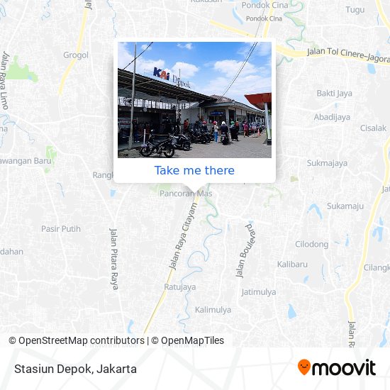 Stasiun Depok map