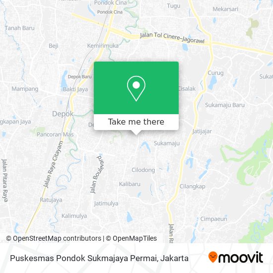 Puskesmas Pondok Sukmajaya Permai map