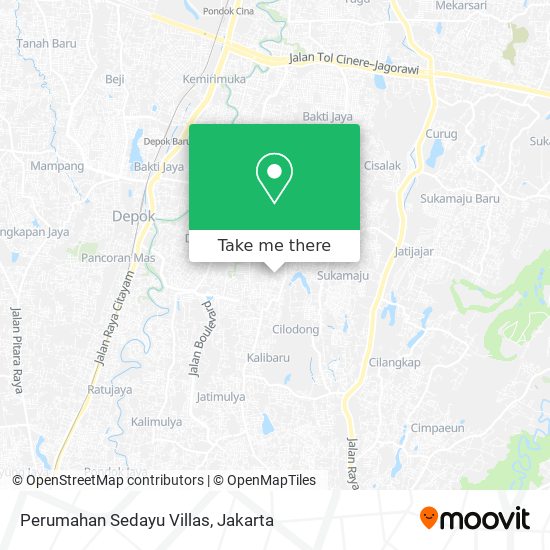 Perumahan Sedayu Villas map