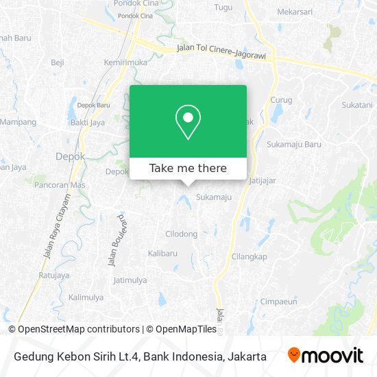 Gedung Kebon Sirih Lt.4, Bank Indonesia map