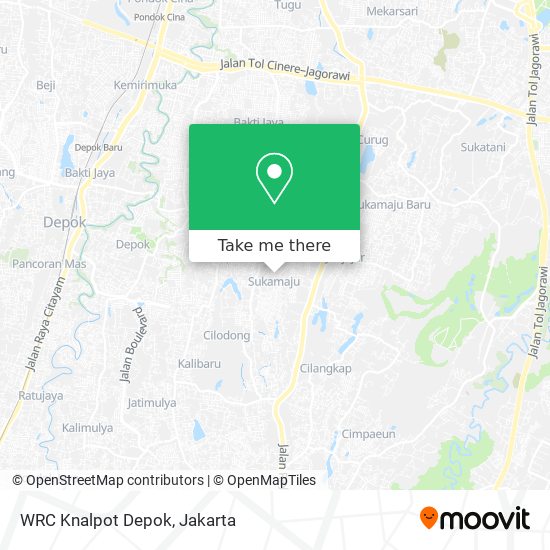 WRC Knalpot Depok map