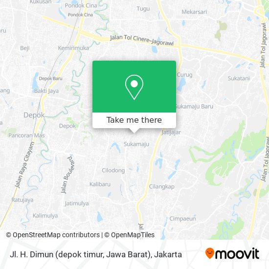 Jl. H. Dimun (depok timur, Jawa Barat) map
