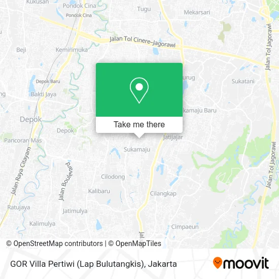 GOR Villa Pertiwi (Lap Bulutangkis) map
