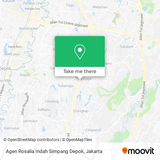 Agen Rosalia Indah Simpang Depok map