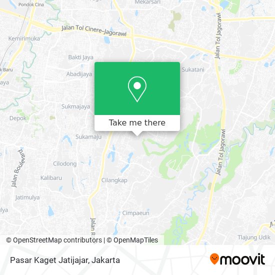 Pasar Kaget Jatijajar map