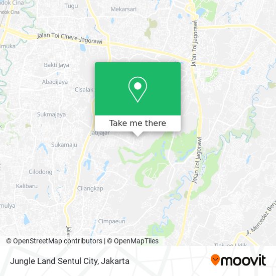 Jungle Land Sentul City map