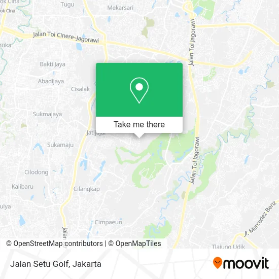Jalan Setu Golf map