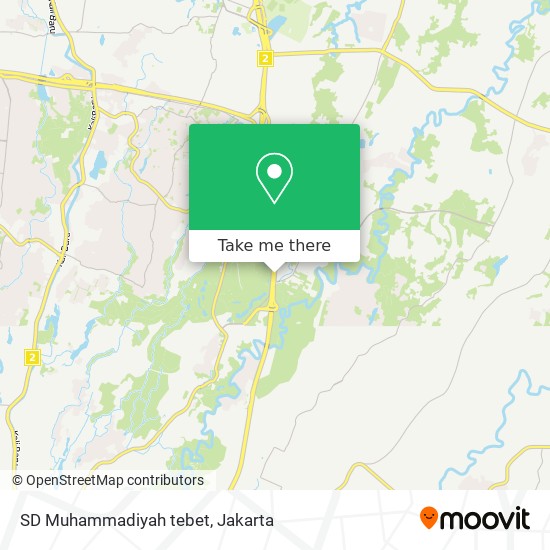 SD Muhammadiyah tebet map