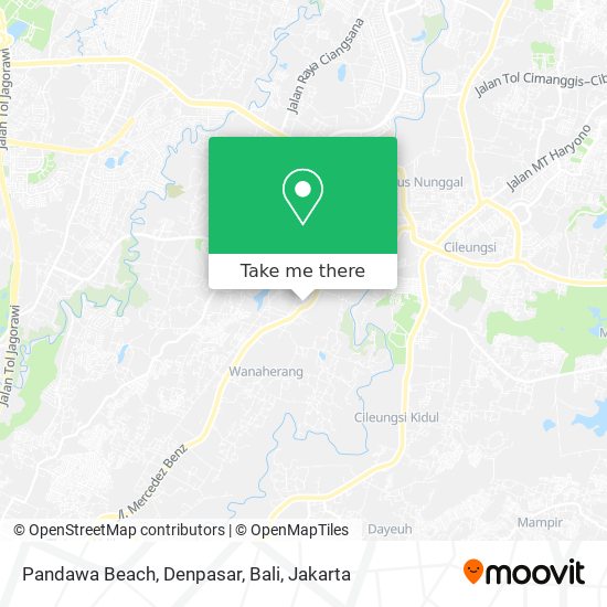 Pandawa Beach, Denpasar, Bali map