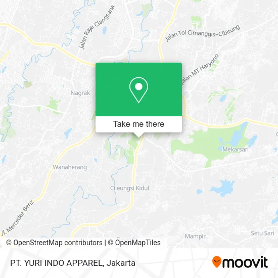 PT. YURI INDO APPAREL map