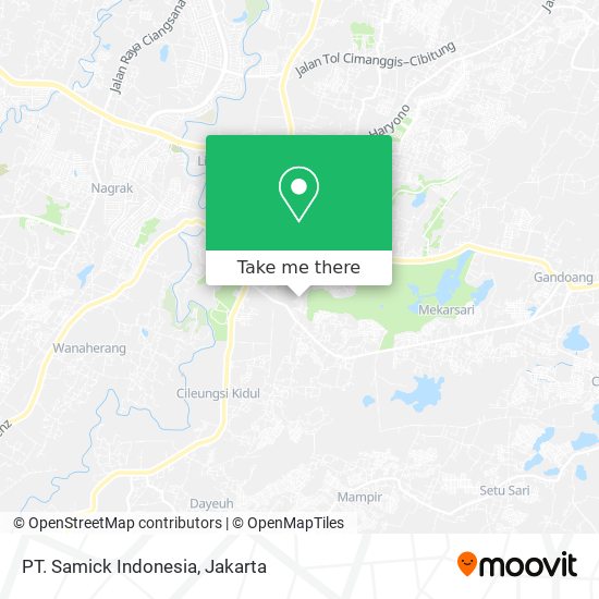 PT. Samick Indonesia map