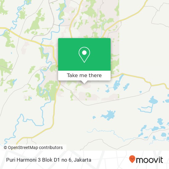 Puri Harmoni 3 Blok D1 no 6 map