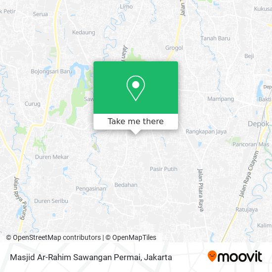 Masjid Ar-Rahim Sawangan Permai map