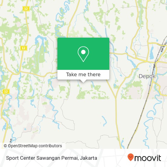 Sport Center Sawangan Permai map