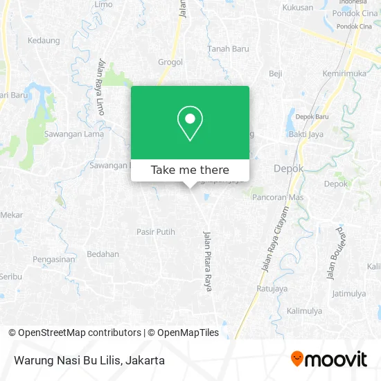 Warung Nasi Bu Lilis map