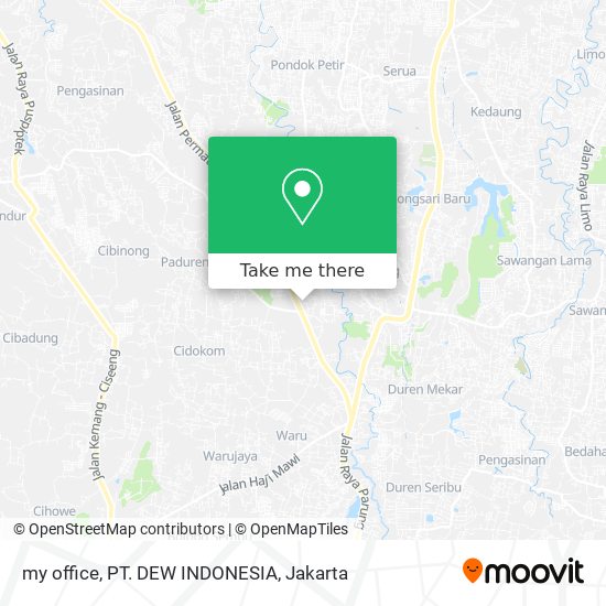 my office, PT. DEW INDONESIA map
