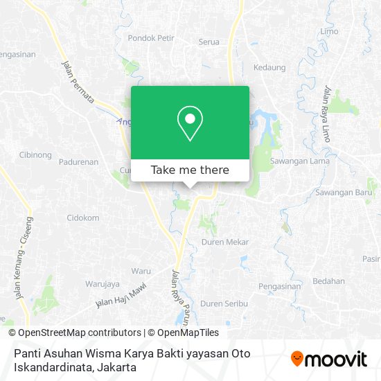 Panti Asuhan Wisma Karya Bakti yayasan Oto Iskandardinata map