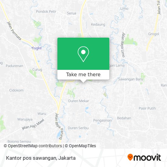 Kantor pos sawangan map