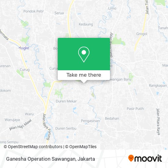 Ganesha Operation Sawangan map