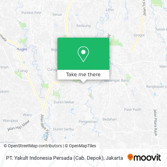 PT. Yakult Indonesia Persada (Cab. Depok) map