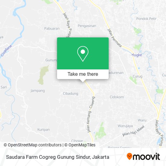 Saudara Farm Cogreg Gunung Sindur map