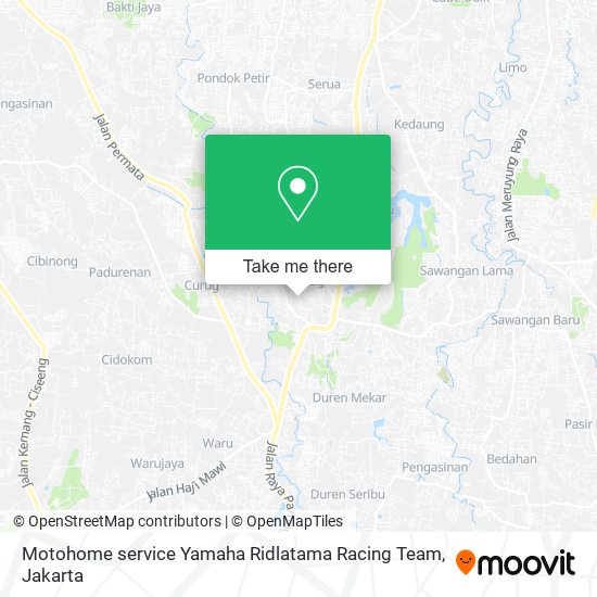 Motohome service Yamaha Ridlatama Racing Team map