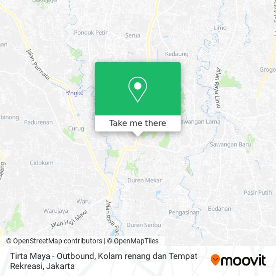 Tirta Maya - Outbound, Kolam renang dan Tempat Rekreasi map
